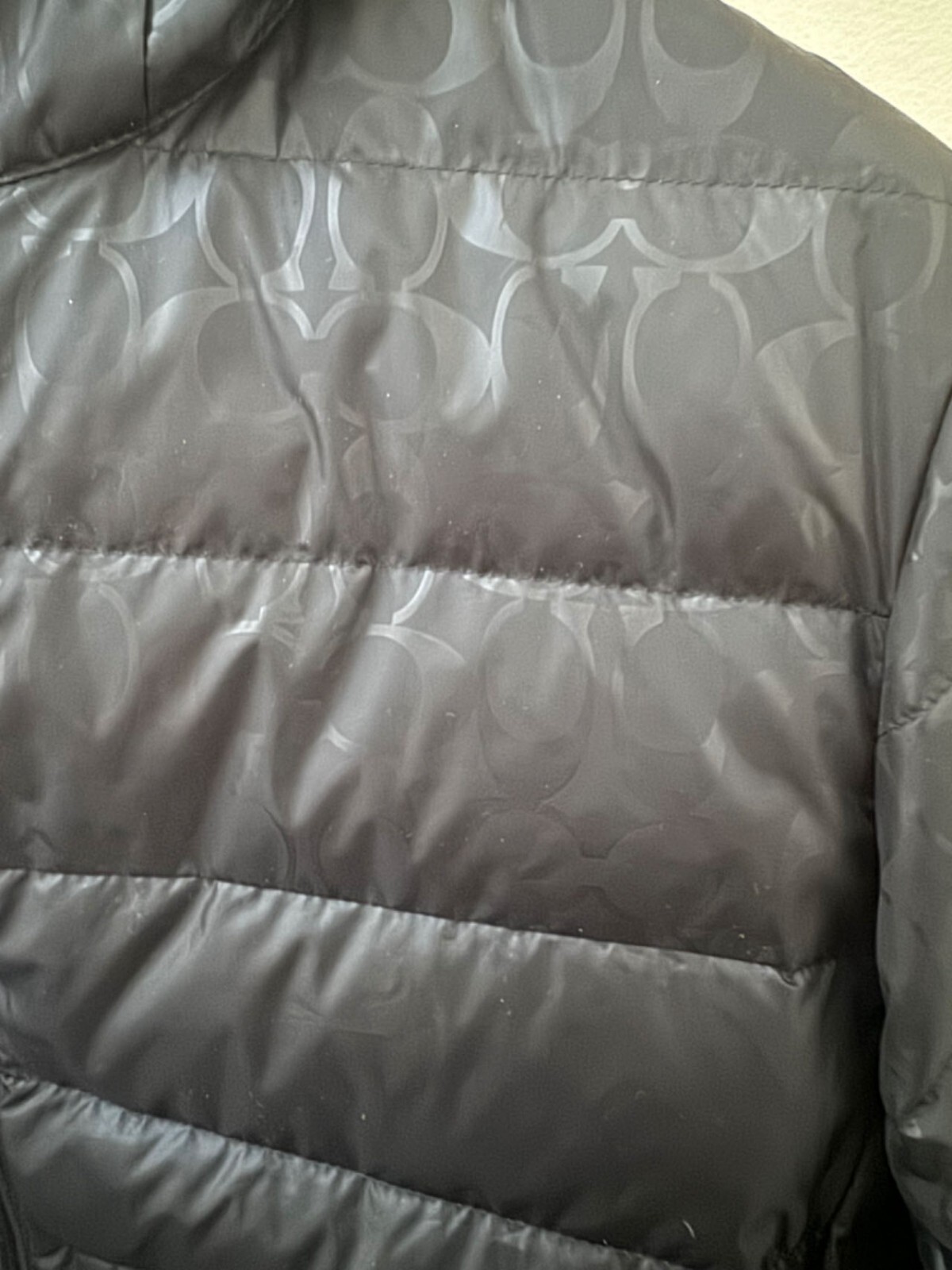 Pre-owned Coach Men's Black Drag Packable Down Jacket (c5189) - Xl-xxl