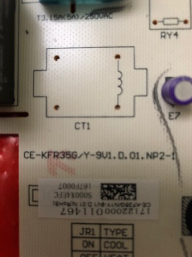 NEW CE-KFR35G/Y-9V1.D.01.NP2-1 MINI SPLIT CONTROL BOARD FREE SHIPPING