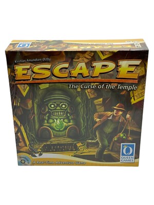 New - ESCAPE The Curse of the Temple 2017 Queen Games A Real Time Adventure Game