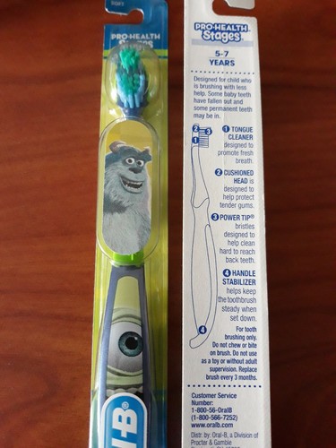 Oral-B Kid's Monster's INC. Pro-Health Stages Soft Toothbrush 5-7 years