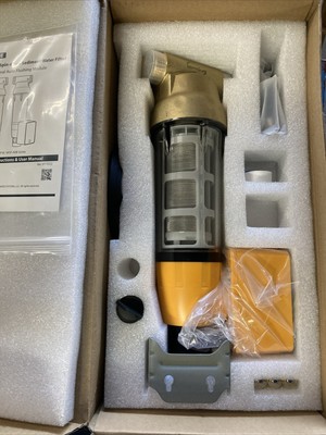 iSpring Reusable Spin Down Sediment Water Filter Auto Flushing Module 100 Micron