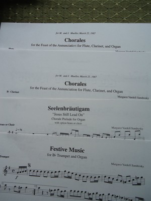 MARGARET SANDRESKY - 1994 Organ & Instruments Vol.3 Song Book MORAVIAN COMPOSER