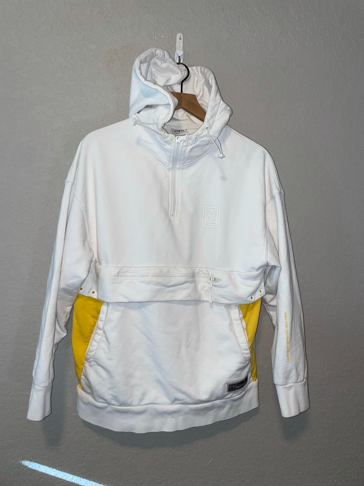 Hoodie Half Coat ホワイト　na.e Half zip hoodie | Armani Exchange