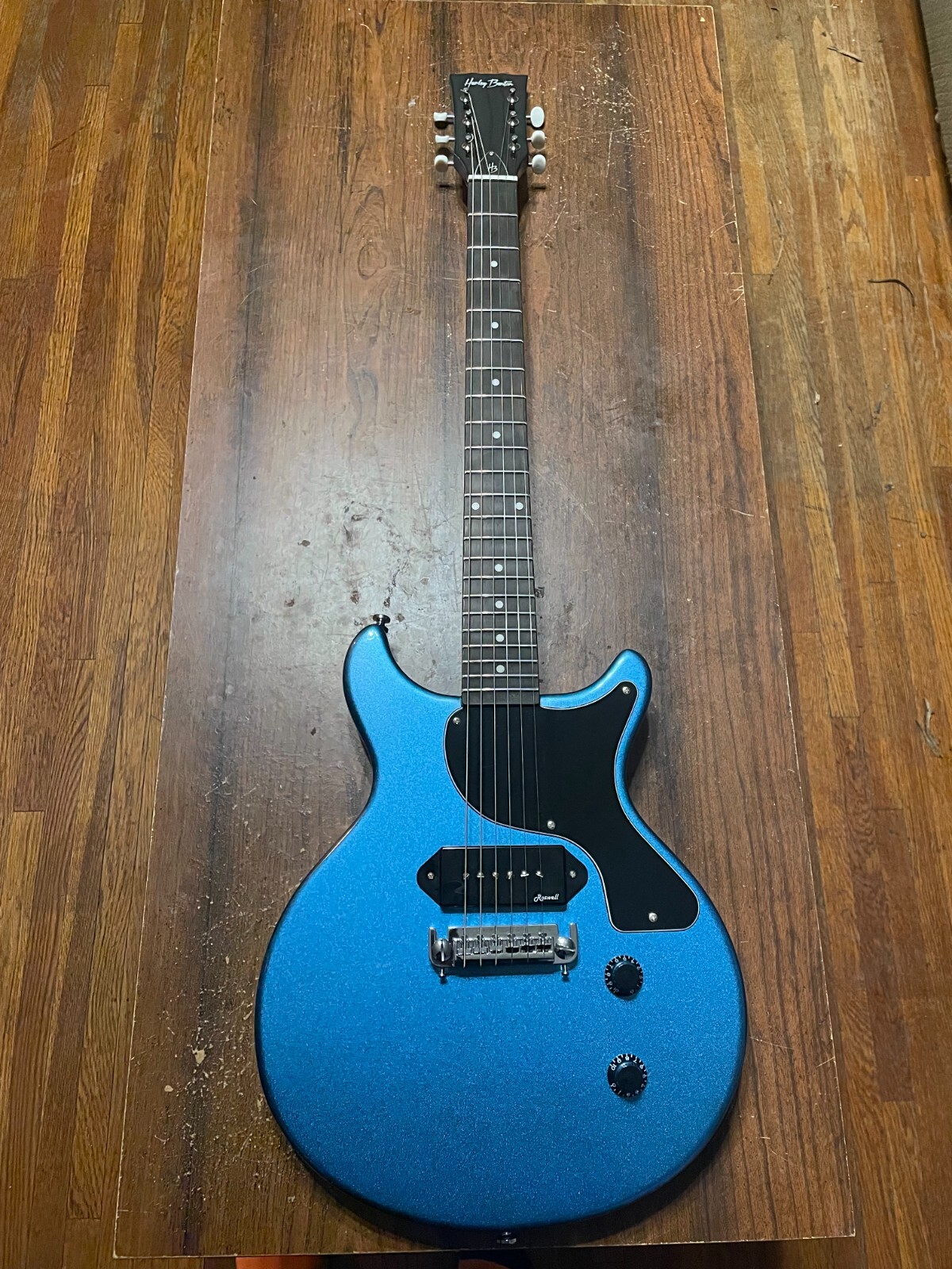 Harley Benton DC-Junior LTD Pelham Blue P90 Pickup (Kita Harley Benton DC-Junior LTD Pelham Blue P90 Pickup (Kita