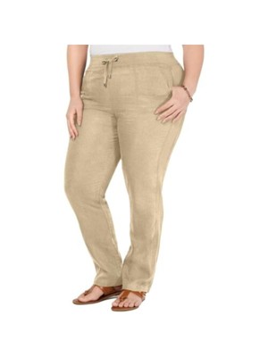 

TOMMY HILFIGER Женские бежевые брюки плюс, Бежевый, W8KK0440