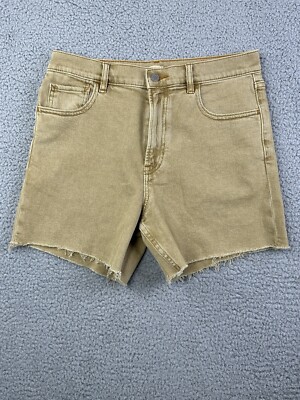 FAHERTY Shorts Womens Sunwashed Denim Shorts Size 28 Dull Gold NWT