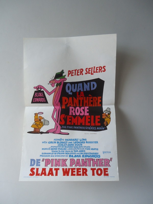 Peter Sellers/The Pink Panther Strikes Again/ F3m/Affiche Belge