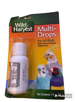 Wild Harvest Multi Drops vitamin mineral all bird 1 oz proper growth birds