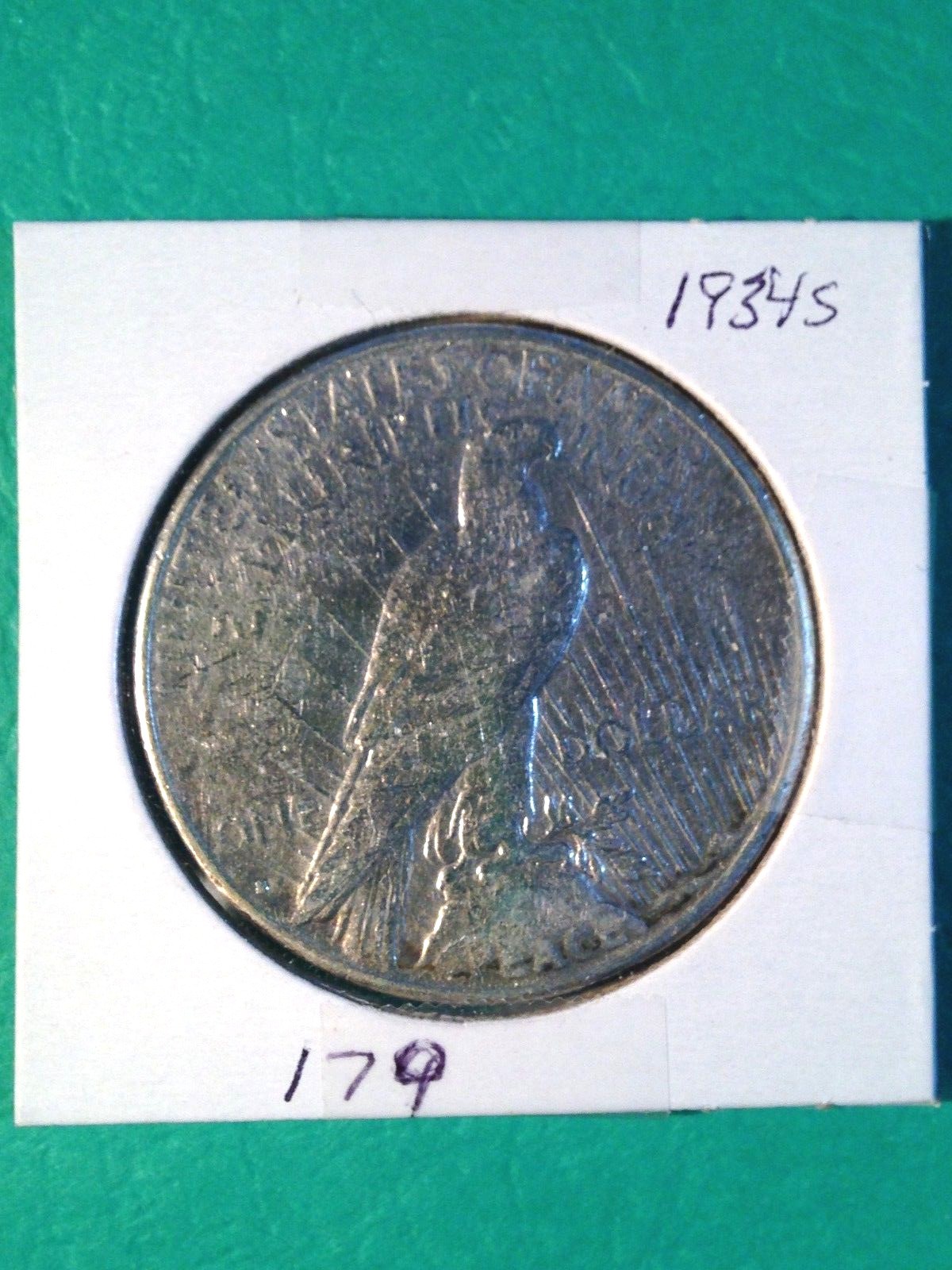 1934-S Peace Silver Dollar High Grade Nice Detail Luster Rarest Date - Mint SF