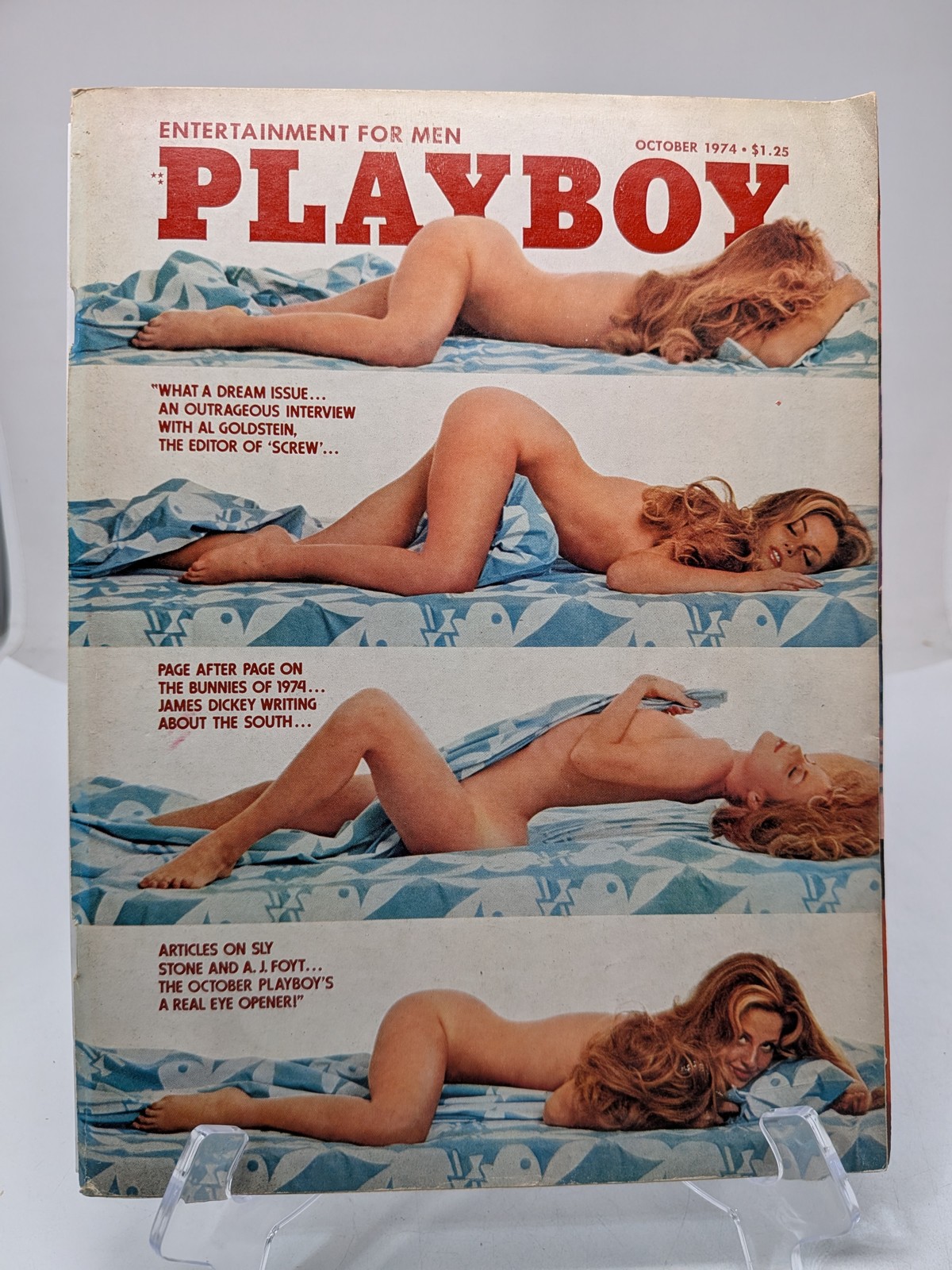 Playboy Magazine October 1974 🔥 CG Suzann Sherry 🔥 PM Ester Cordet 🔥 D