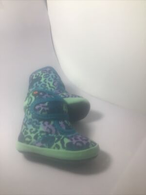 Bogs Outdoor Boots Girls Elliott II Leopard 2 Infant Teal Multi 72744I