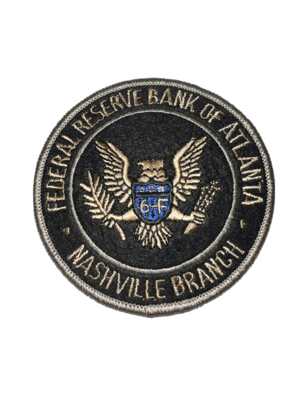 Federal Reserve Bank of Atlanta Nashville Tennessee Branch Police Patch