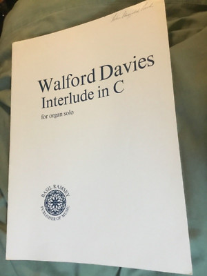 Interlude in C for organ solo by Walford Davies