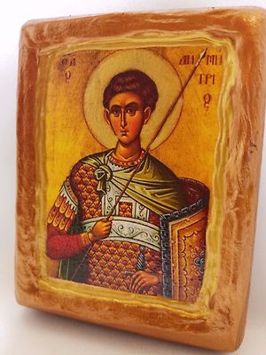 Saint Demeter Dimitrios Dimitrius Wooden Icon