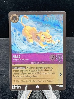 Disney Lorcana-Winterspell-Nala-Romping in the Snow-#35-Cold Foil-M/NM