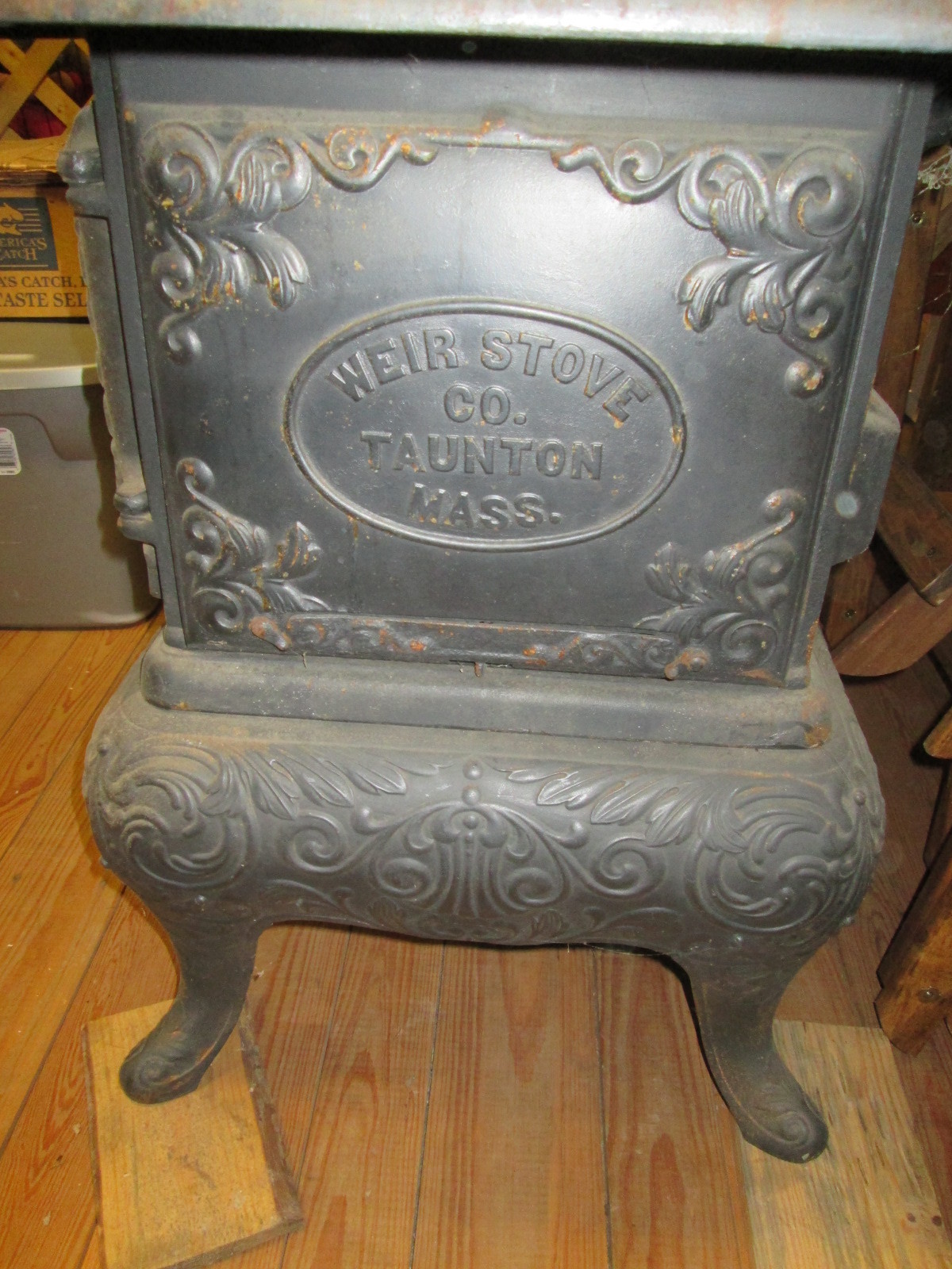 Glenwood Antique Wood Burning Cook Stove Ornate Weir Stove Co. Taunton, Mass.