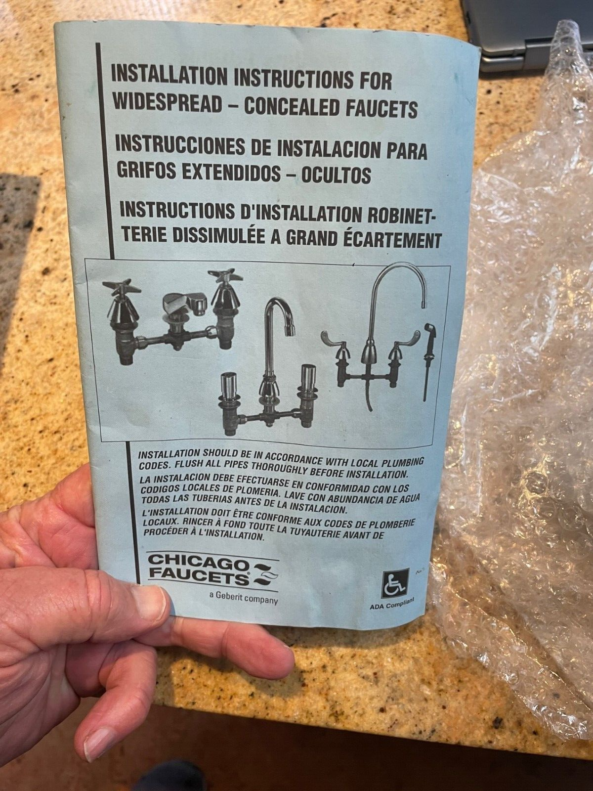 Vintage Chicago Faucets Deck-Mount Kitchen