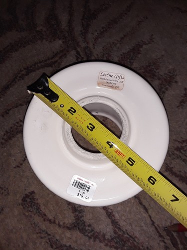 Yankee Candle Ceramic Lamp Shade jar topper Spring blue Flowers ivy small