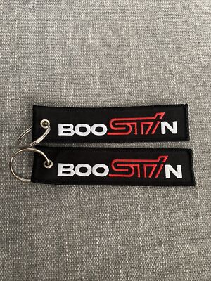 SUBARU STI BOOSTIN KEYCHAIN 4  black