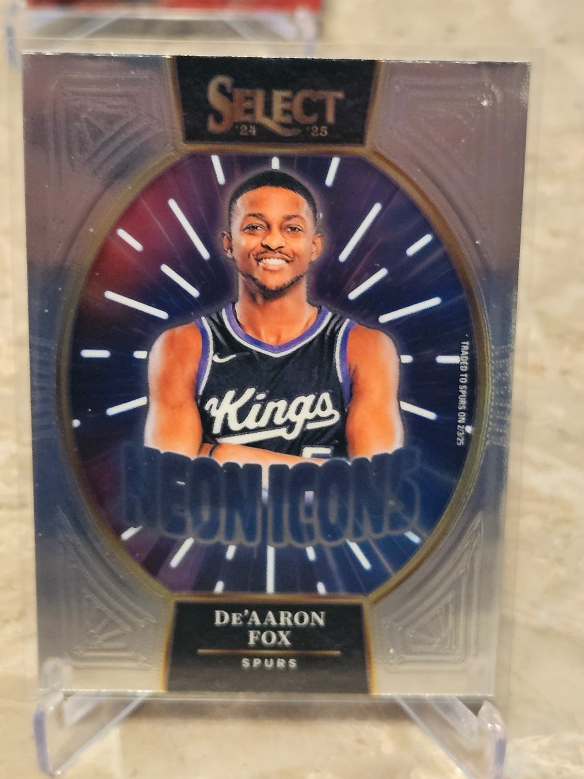 PSA9 ディアロンフォックス　De'Aaron Fox　SELECT 2024-25 Panini Select De'Aaron Fox PREMIER LEVEL RETAIL BLUE