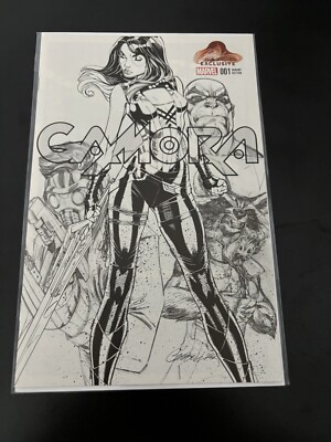 Gamora #1 J. SCOTT CAMPBELL SKETCH VARIANT (Marvel Comics February 2017)