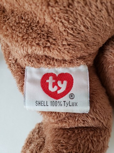 TY Pluffies Dangles the Monkey Tylux Baby Plush Toy Brown Plastic Eyes No Tag