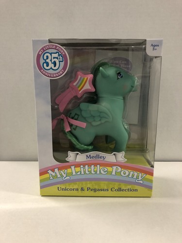 35th Anniversary Retro My Little Pony Unicorn & Pegasus Collection Set Of 5 of 6