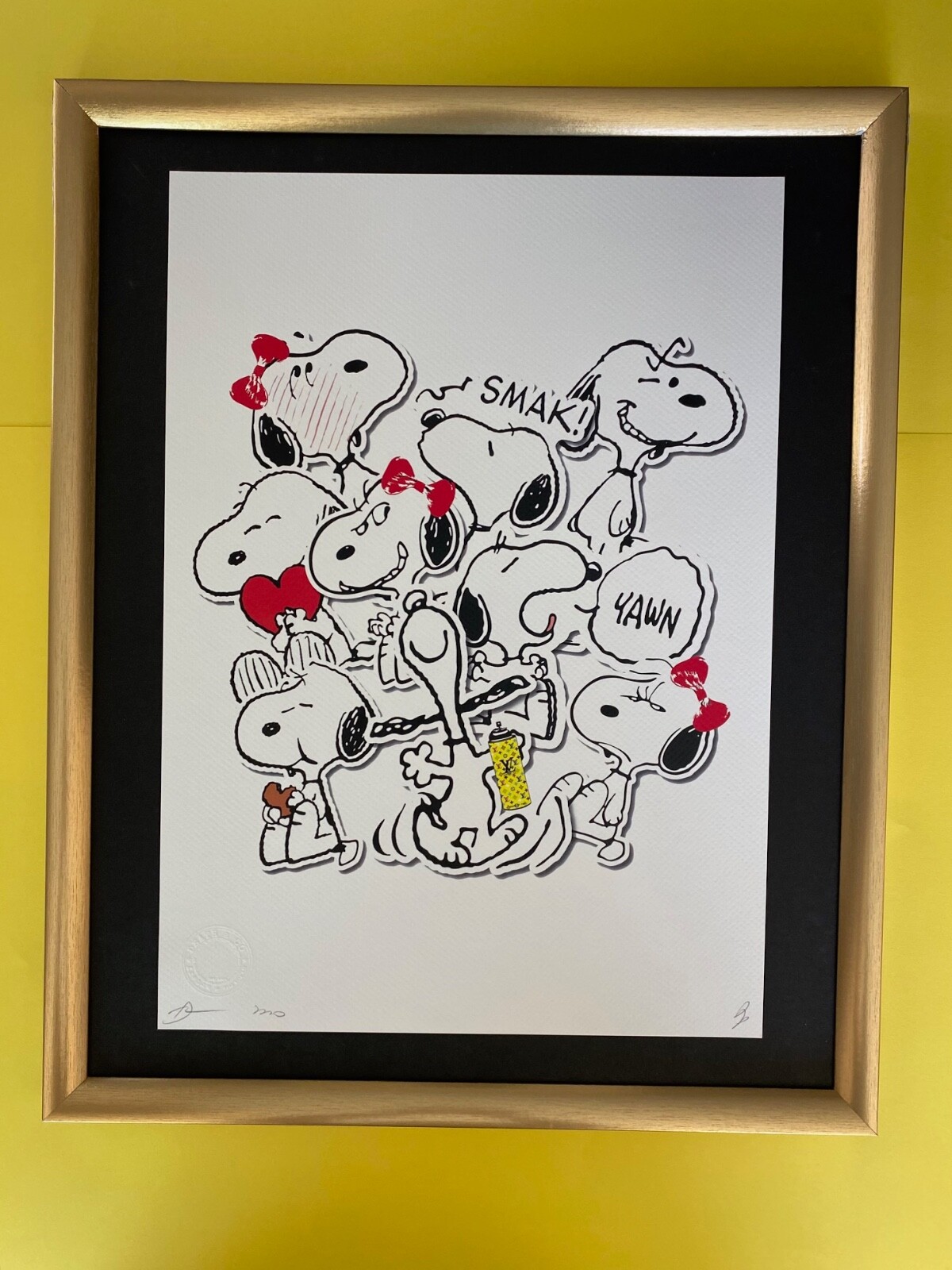 【額装セット】【DEATH NYC】SNOOPY＆FAMILY 額装セット】【DEATH NYC】SNOOPY＆FAMILY