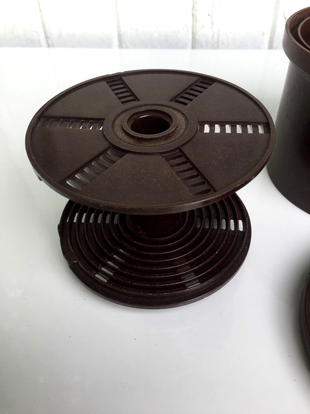 Vintage Lot (2) FEDCO & ANSCO Film DEVELOPING TANKS 35mm 4x5 Darkroom Processing