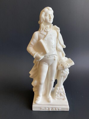 Gino Ruggeri MOZART Sculpture Statue Figurine 8 1/4 H Signed C.R. Made in Italy