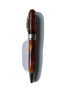 Spring Clip Pearl Amber VISCONTI VAN GOGH Twist Ball Point Pen US Ship FREE