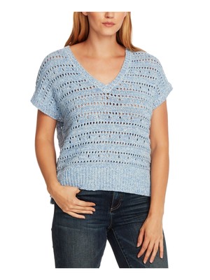 

VINCE CAMUTO Женский Голубой Свитер с V-образным Вырезом, Light blue