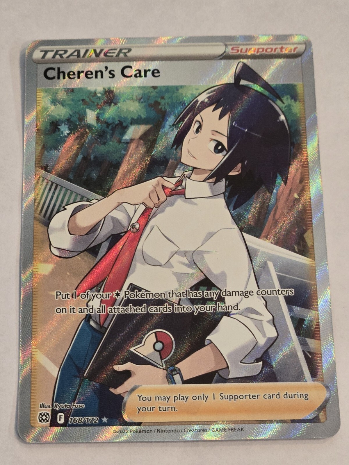 Cheren's Care Full Art Ultra Rare - 168/172 - Brilliant Cheren's Care Full Art Ultra Rare - 168/172 - Brilliant