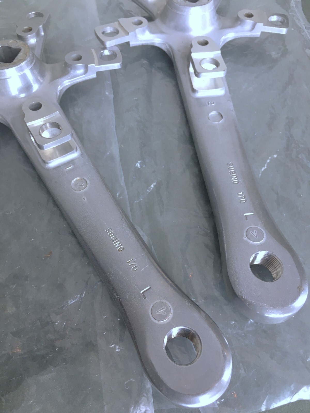 Sugino XD Tandem Crankarm Set (2) Left Timing Cranks 170mm 110 bcd NOS NIP Japan