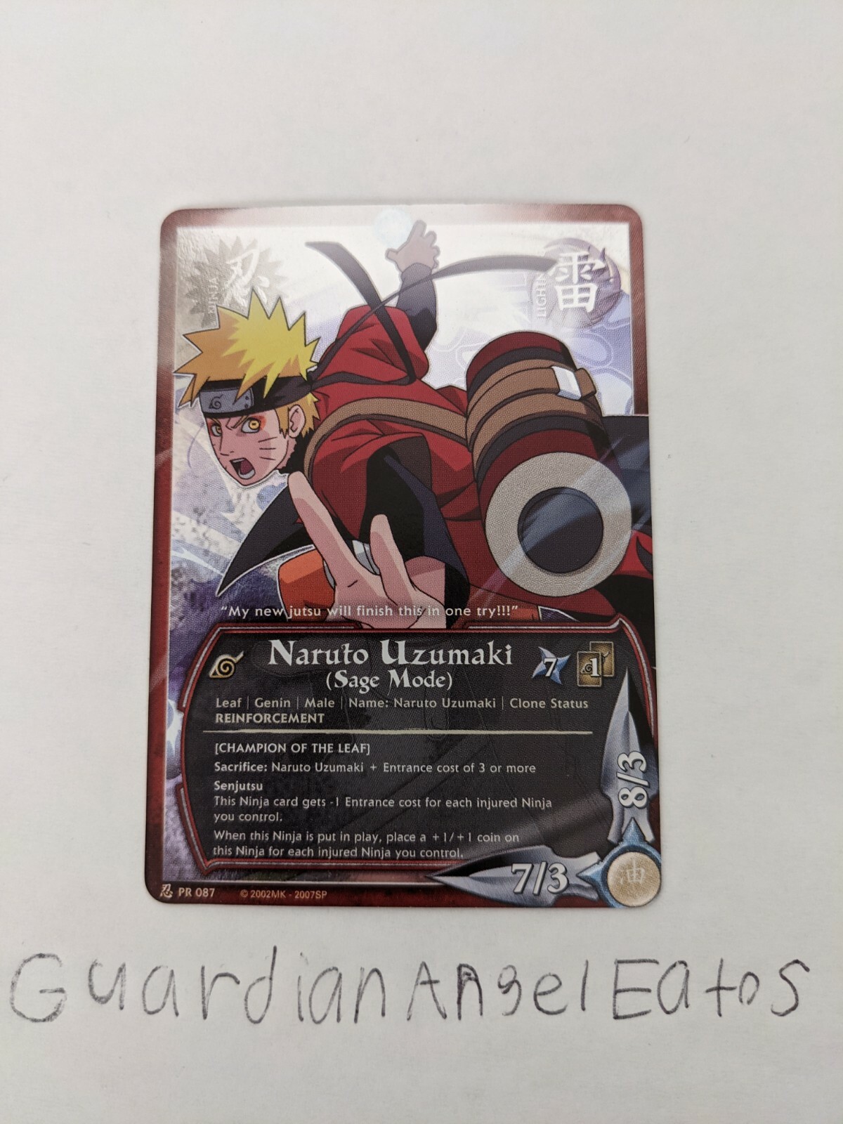 Naruto TCG CCG Gen Con Foil Promo Naruto Uzumaki (Sage Mode
