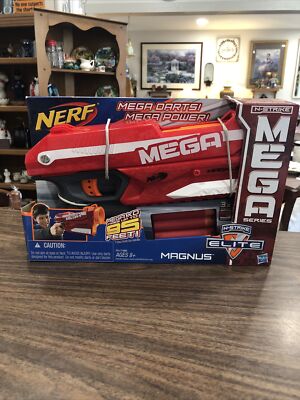 Nerf N Strike Elite A4796 Mega Series Magnus Blaster W/3 Mega Whistler Darts NEW