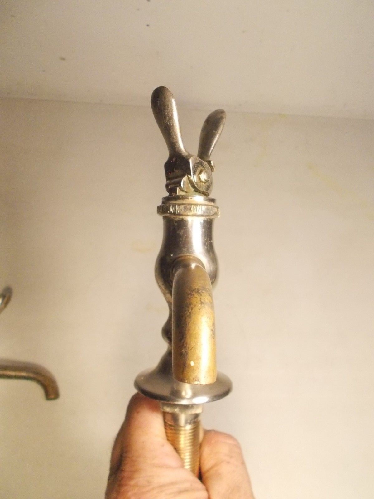 RARE SET OF ANTIQUE PINCH VALVE FAUCETS