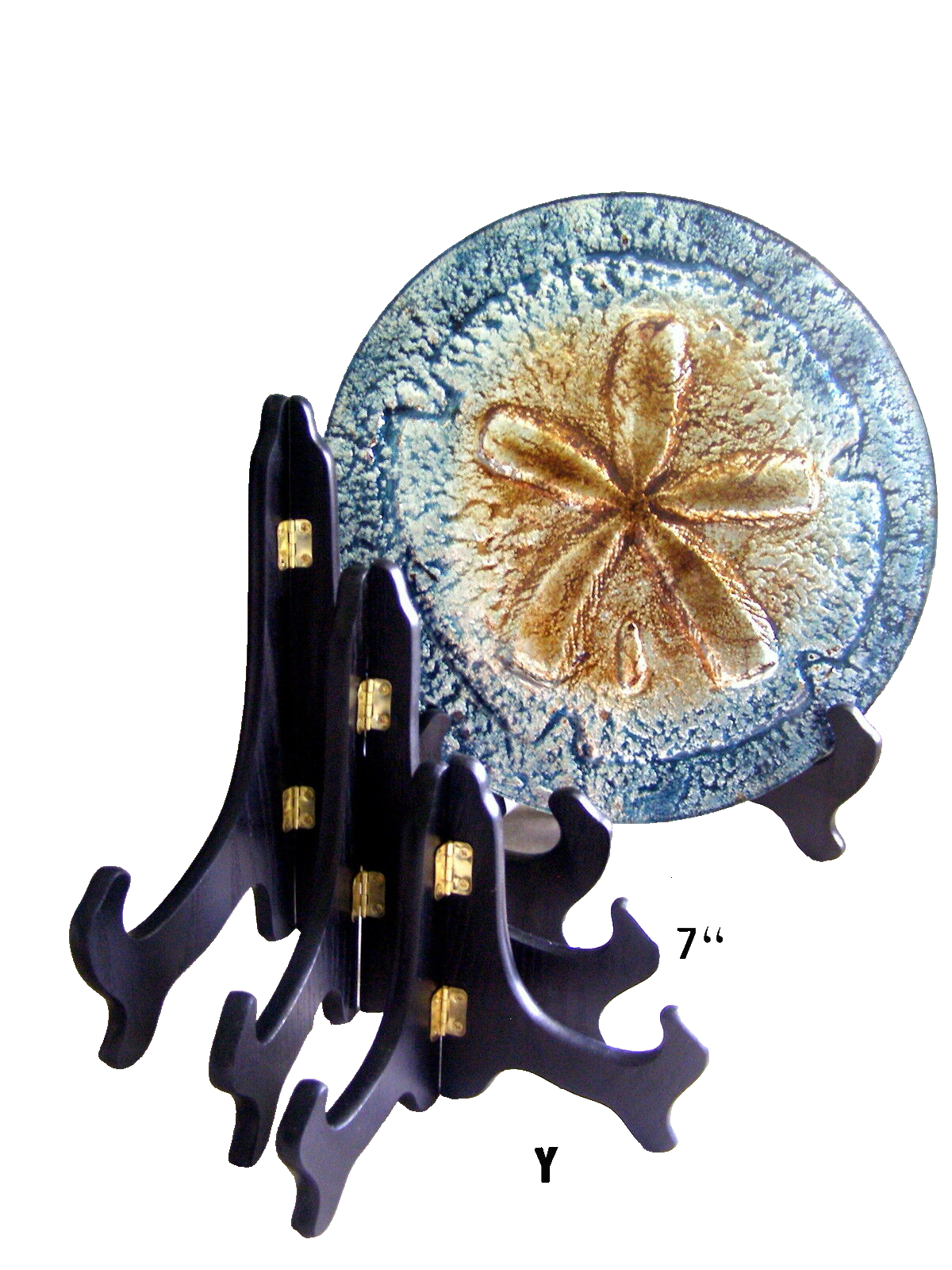 7" EASEL BRIGHT TRUE WHITE Wood DISPLAY Plate Stand Tripar HIGH QUALITY