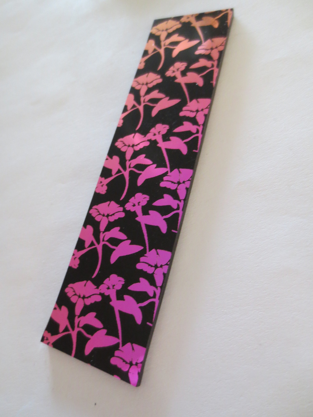 Dichroic Glass COE 90 - Pink Flowers Design