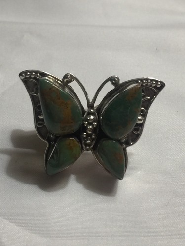 Beautiful Kingman Turquoise Butterfly Ring