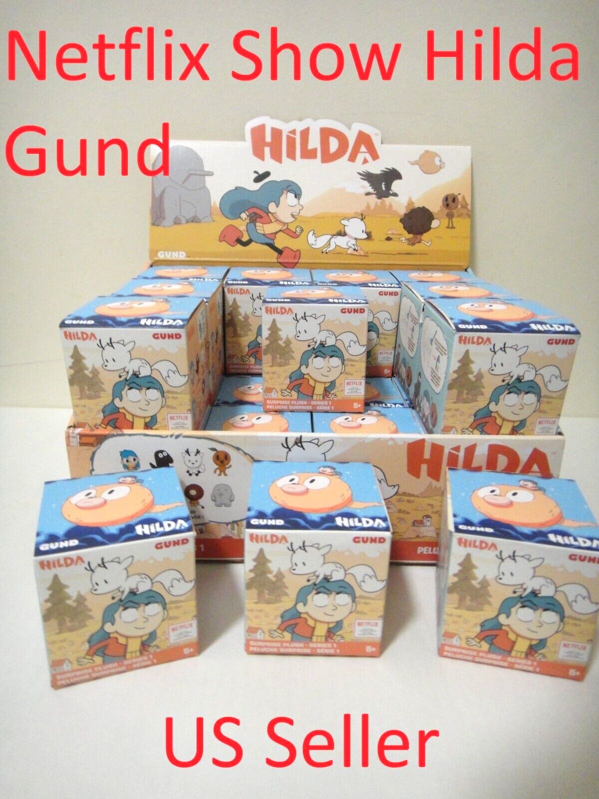 3X-Netflix Show Hilda Gund Mini Plush Keychain Blind Box series 1