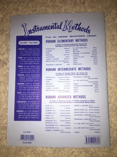 Rubank Advanced Method for Flute Vol 1 Music Book