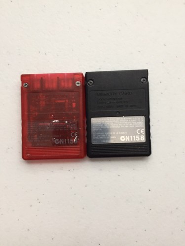 Official OEM Sony Playstation 2 PS2 2 8MB Magicgate Memory Card SCPH-10020 Black