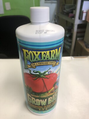 FoxFarm GROW BIG, TIGER BLOOM, BIG BLOOM, SINGLE or TRIO PT QT GAL Fox Farm
