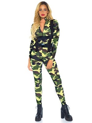 Leg Avenue 2 Piece Pretty Paratrooper Camp JumpsuitSexy Soldie...