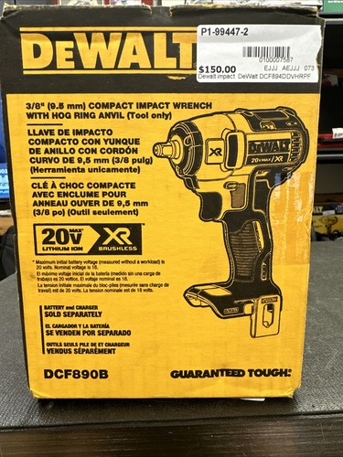 New N Box Dewalt DCF883B 20V 3/8" Impact Wrench 20V Cordless