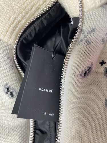 Pre-owned Alanui $3795  Women's White Bandana Jacquard Puffer Jacket Coat Size Xs