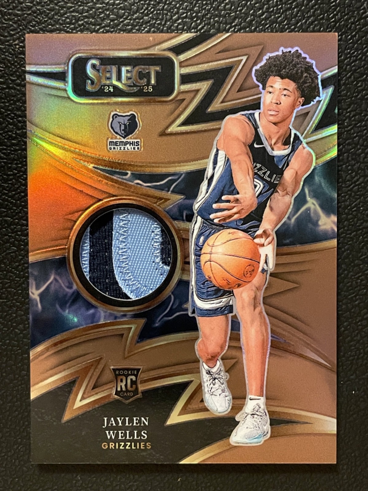 2024 Panini Select Prizm #SPK Jaylen Wells 37/49 Patch RC Rookie