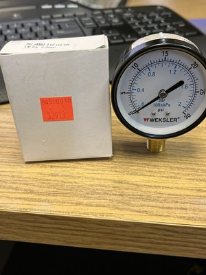 LUNKENHEIMER MORRISON LBS. PER SQ INCH 100 lb High Pressure Gauge Black