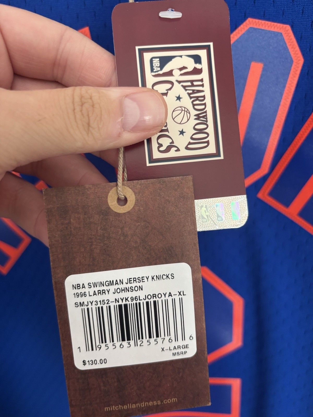 New York Knicks Larry Johnson Mitchell & Ness NBA Swingman Jersey Men’s XL New